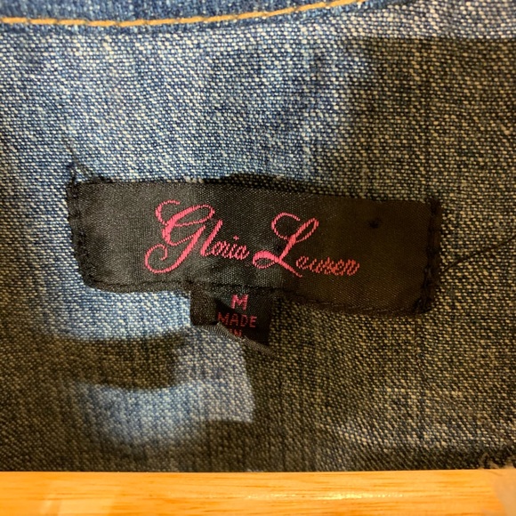 Jean Jacket with Faux Fur Lined Collar - Picture 2 of 3